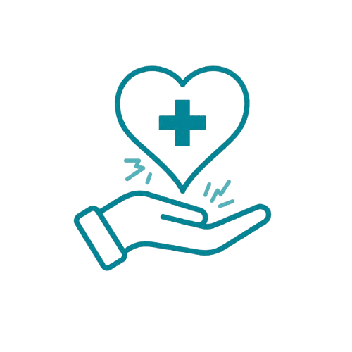 Heart care icon