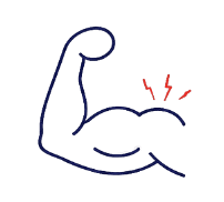 Muscle weakness icon
